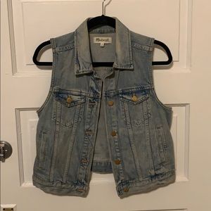 Madewell Jean Moto Vest
